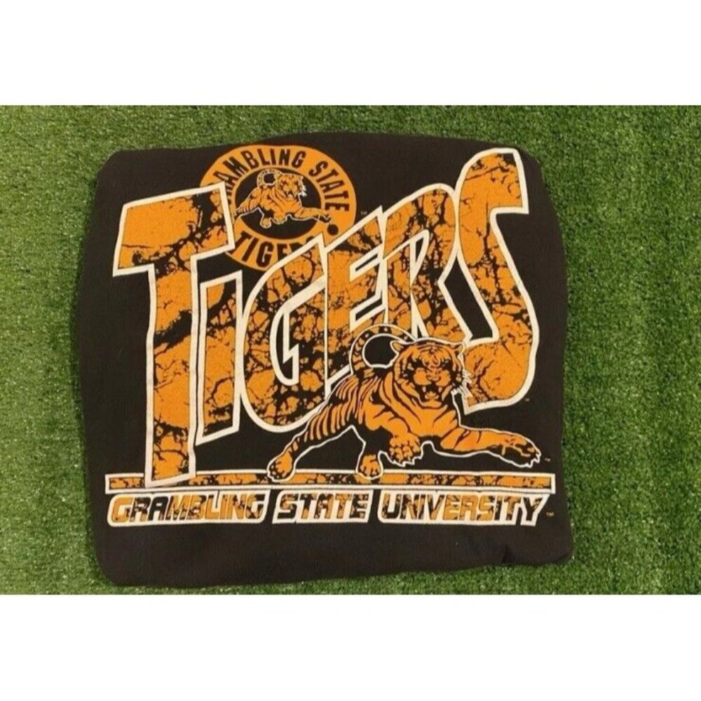 Vintage Grambling State Tigers shirt mens extra large black hooded football 90s
